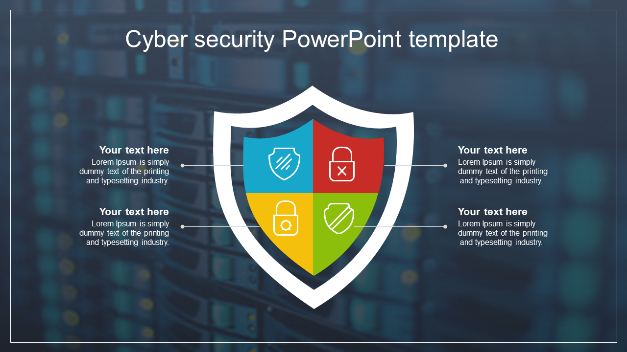 Elegant Cyber Security PowerPoint Template Presentation